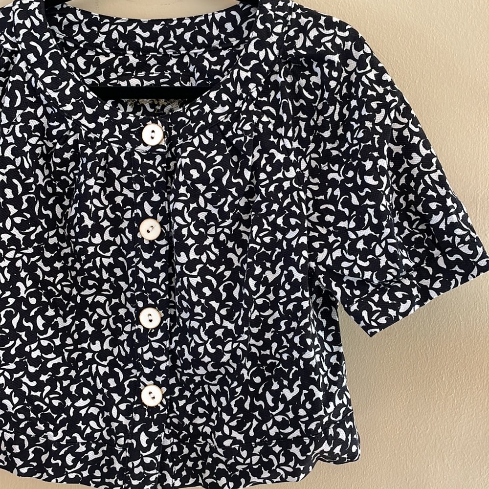 Live a Little cropped short sleeve jacket